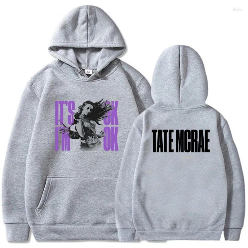 Hoodies pour hommes tate mcrae its ok im hommes femmes femmes camouflage pulants graphiques vêtements de mode mental lourd swetshirts ropa hombre