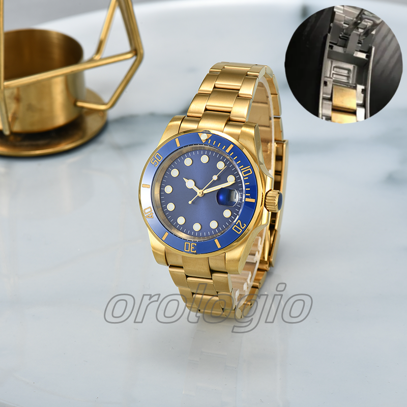 Glide Lock Luxury Ceramic Bezel Sapphire Men watch 2813 Mechanical Automatic Movement SS Fashion Watch men's designer Watches Wristwatches-image-763148051