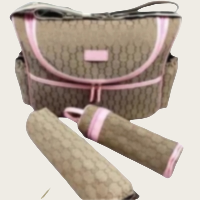 Fashion Baby Diaper Bags Mommy Bag Large Capacity Waterproof Nappy Bag Zipper Brown Wet Dry Mummy Maternity Travel Nursing Handbag new Multifunction