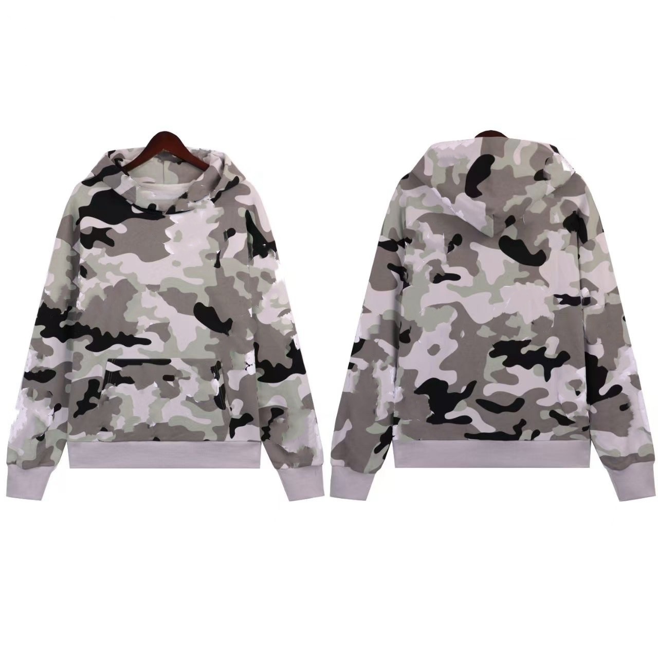 Denim Tracksuits Designer Hoodie For Men Cotton Wreath Foaming Graphic Sweatshirt Kapok Puffs Flower Pattern Pullover Jumpers Sweatpants Tearhoodiel