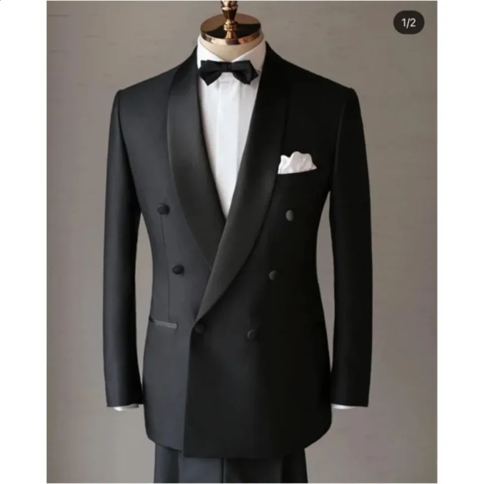 Mens black formal suit jacket business uniform work jacket shawl lapel top regular ultra-thin suit wedding suit only for mens jackets 250326BJ