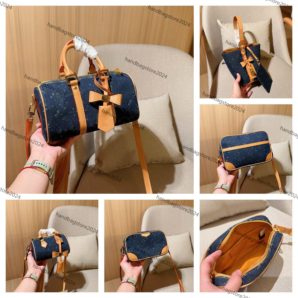 Classic Nigo Kee Palls25 Bag de voyage Bag de caméra en denim pour hommes Mini Nano Nano 16cm Sac d'oreiller tout dans BB Bet Back Bag Women's Wo