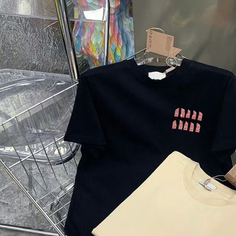 Luxury T Shirts Woman Mens Summer Shirts Tees Designer Womens Tshirt Embroidery Letters Tops Short Sleeves Outfit Streetwears Design Clothing S-3-image-966018096