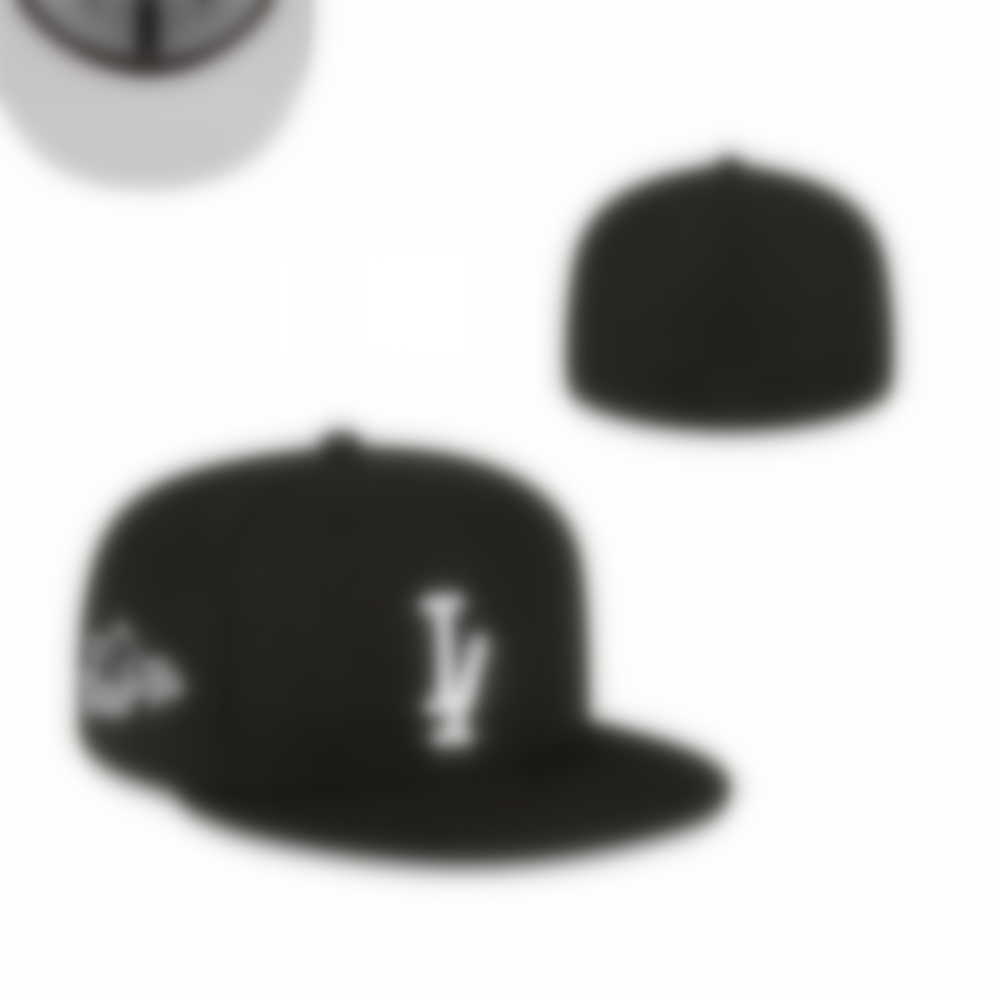 NEW designer Fashion letter Classic Fitted Color Flat Peak Full Size Closed Caps Baseball Sports Fitted Hats In Size 7- Size 8 Snapback L10