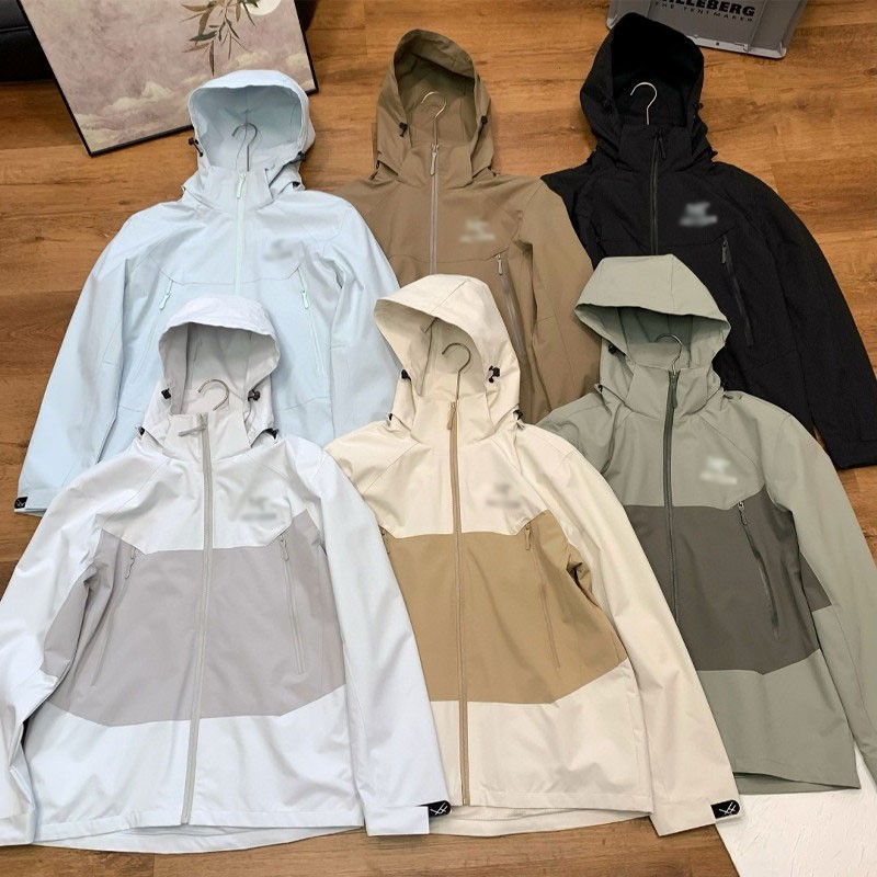 Designer Couple Jacket Plus Size Casual Sports Waterproof Windproof Outdoor Top
