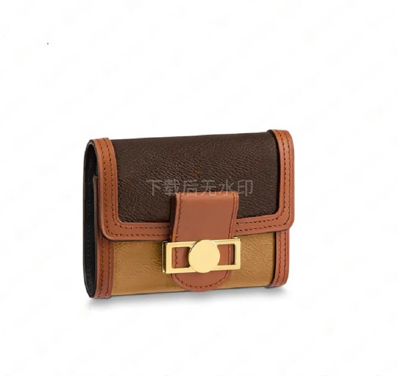 M68725 DAUPHINE COMPACT WALLET Designer Femmes Toile PORTEFEUILLE Zippy Zippé Porte-Monnaie Porte-Carte Victorine Clé Pochette Mini Pochette Acce
