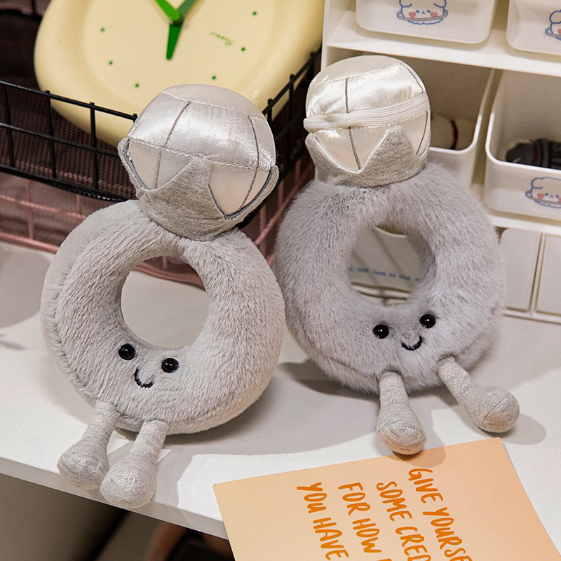 Cute Plush Ring Hand Puppet for Engagement, Wedding, and Anniversary Celebrations-image-1051117438