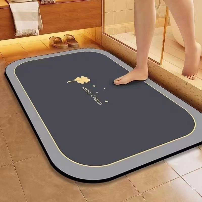 Bathroom Anti-slip Mat Household Toilet Floor Mat Absorbent Dirt-resistant Mat Foot Mat-image-1051243943