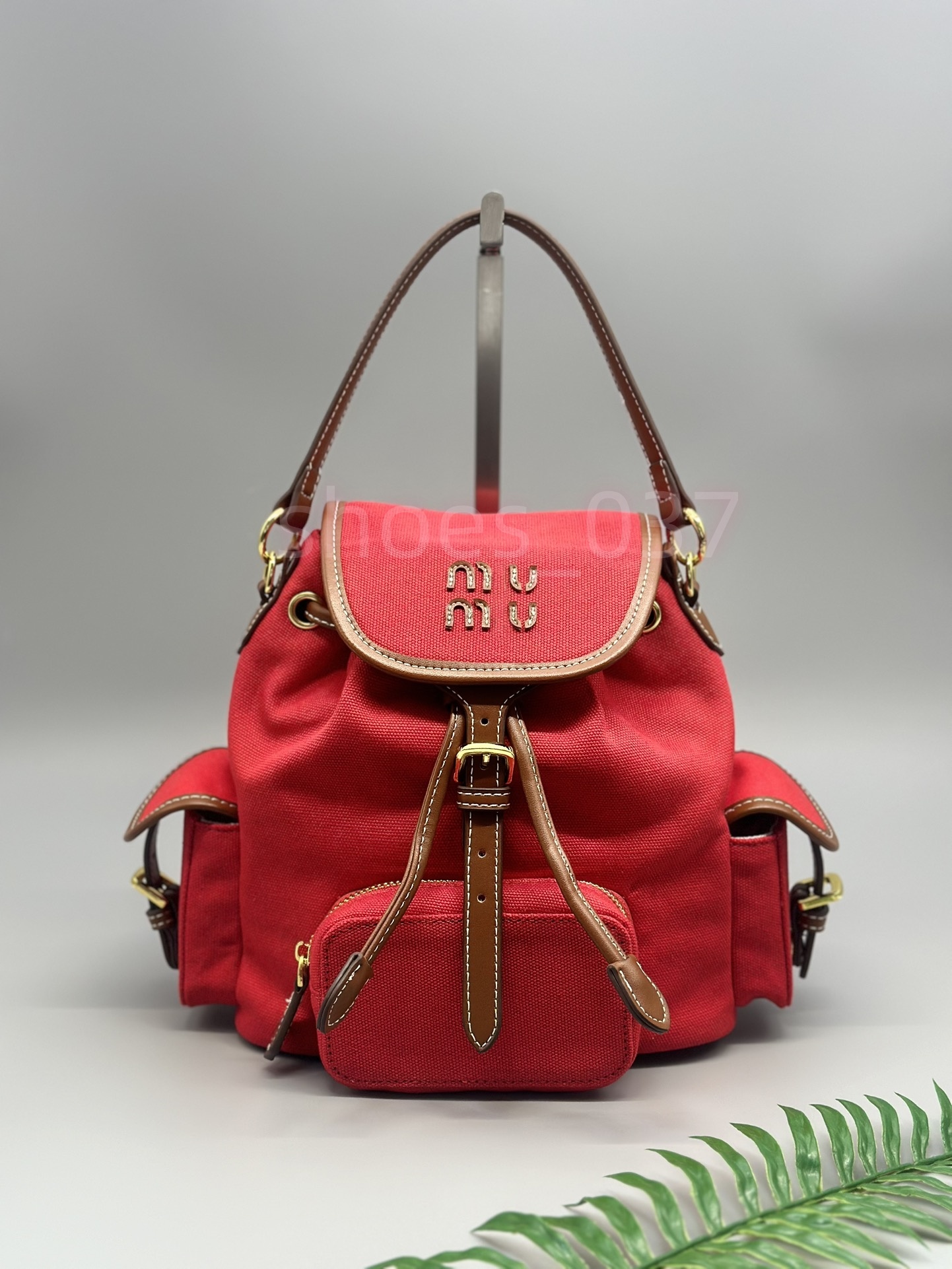 Canvas en cuir authentique Luxury Sac à dos Femmes Satchel Fashion School Bag Designer Men Book Bookbag Muiui Tote Sac à main sac à main