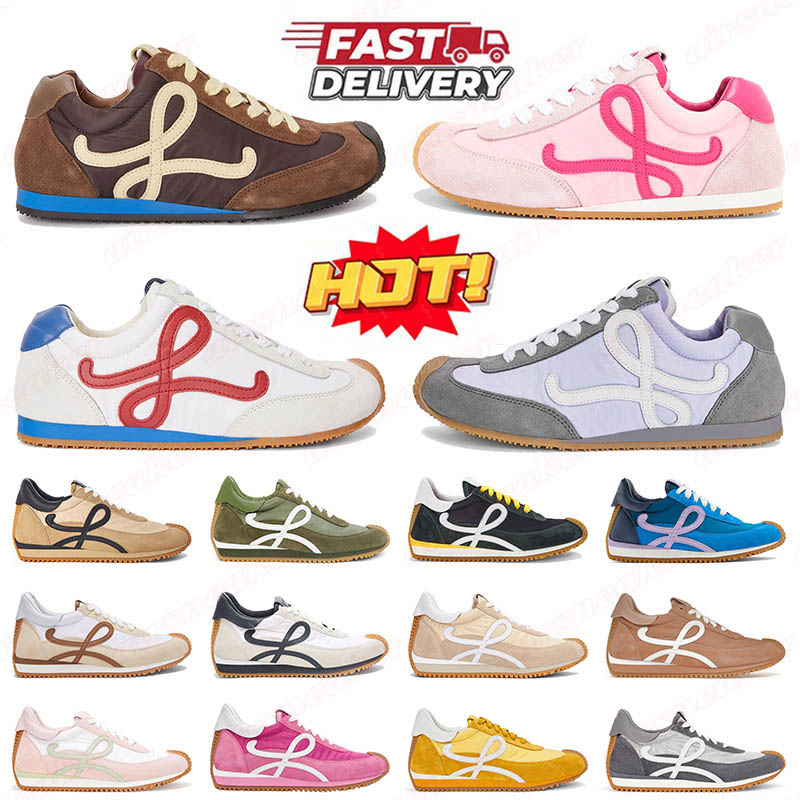 Hotsale 2025 Designer Ballet Flow Runner 2.0 Shoes Sneakers Loafers Runners for Mens Women Brown White Red Blue Lilac Grey Outdoor Trainers Shoe