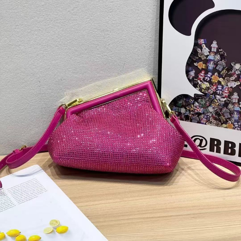 2025 Brick and Stone Diagonal Cross Bag Sac de concepteur de concepteur, brique étincelante et pierre 10A