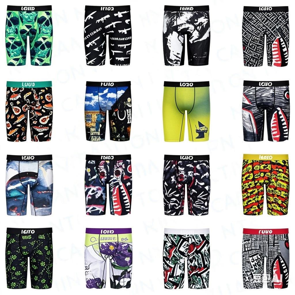 mens designer boxers Underwear Beach Shorts Sexy Underpa Printed Soft Cartoon Print Comfortable Fashion Underpants Branded Male Short boxer Size