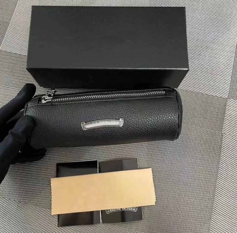 Designer chrome glasses box sunglasses Sun high-quality fashion black zipper set high-end European and American cross-border stock