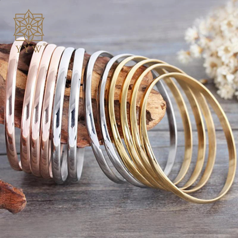 9/12/7 pieces 68mm womens stainless steel bracelet set womens bracelet jewelry set fashionable and trendy gift set 250328