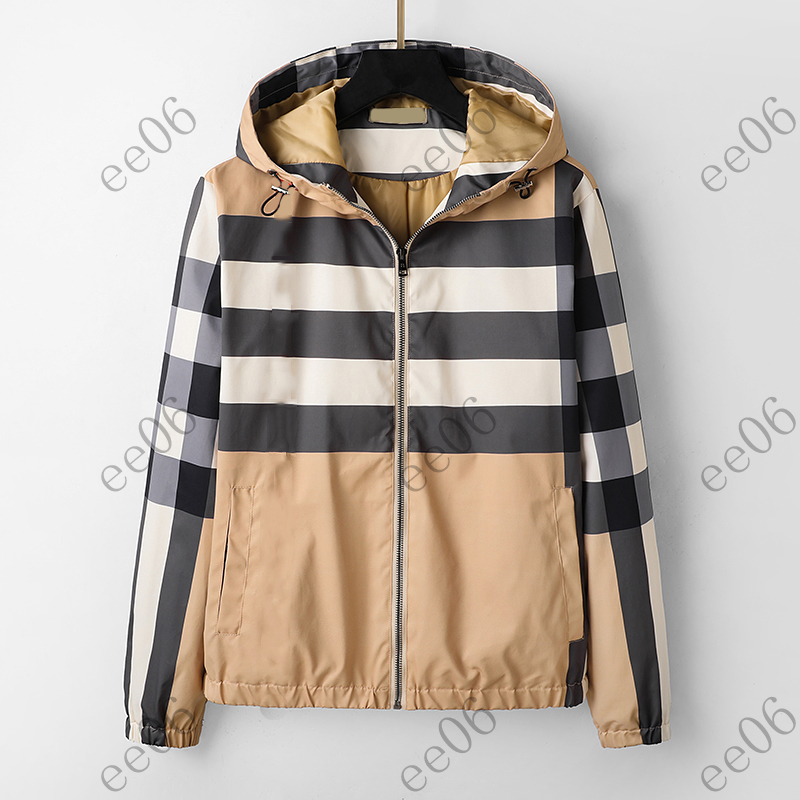 Designer heren designerjassen Modieuze straatpullover Losvallend sneldrogend gestreept jack voor koppels