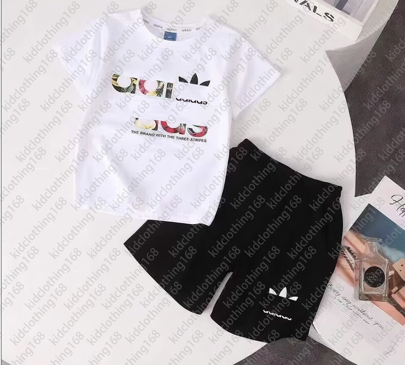 Kid Clothing Sets letter Pattern Boys Girls Tracksuit Summer Short Sleeve Top Tees And Shorts Sets Luxury Designer T-shirts tops Beef shorts Kids