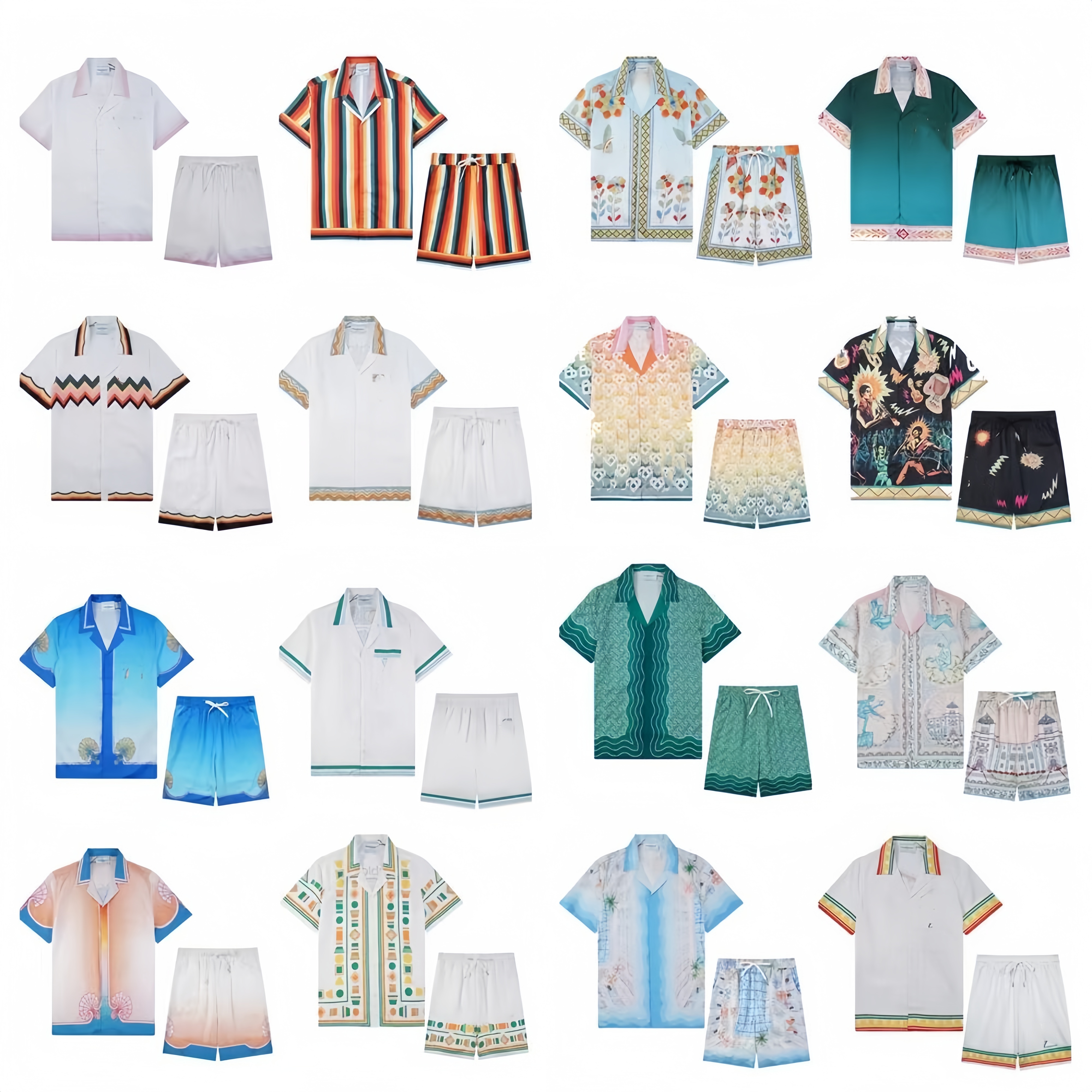 Summer Casual Print Abel Men Designer T-shirt and Short Mens Womens Womens Loose Fit Silk Shorts