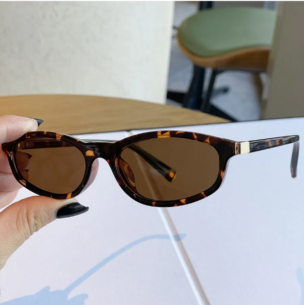 Small designer sunglasses women luxury sunglasses men black leopard print fashion vintage lunette clear womens designer glasses with box 006s