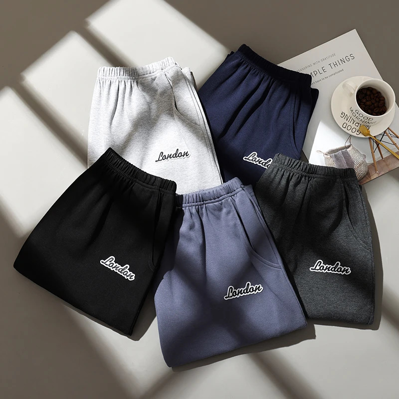Summer pure cotton solid color mens sleepwear Adluts home decoration cotton shorts loose Pj pants mens pajamas 250427Z
