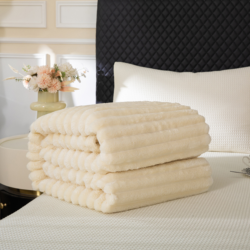 Double-sided Imitation Faux Fur Blanket Soft And Warm Throw Anti-static For Bedroom Guest Room Living Room-image-1056006626