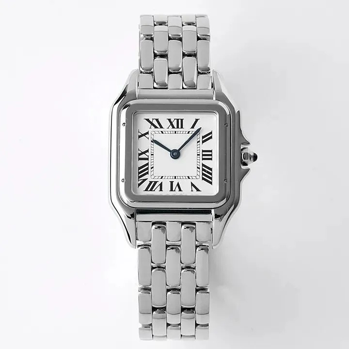 U1 Top AAA Top Grade nouvelle mode femme carré montre en or série Tank décontracté dame Quartz Ultra mince Panthere de G montres d'usine 316L bra