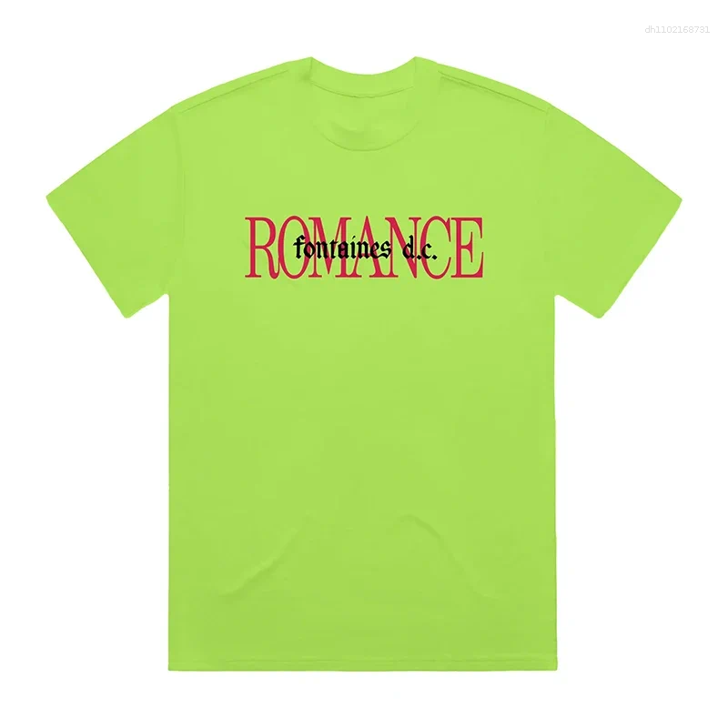 T-shirts pour hommes Fontaines D.C.Romance T-shirts Unisexe Fans imprimer Tee-shirt de haute qualité Tshirts Gothic Vêtements esthétique