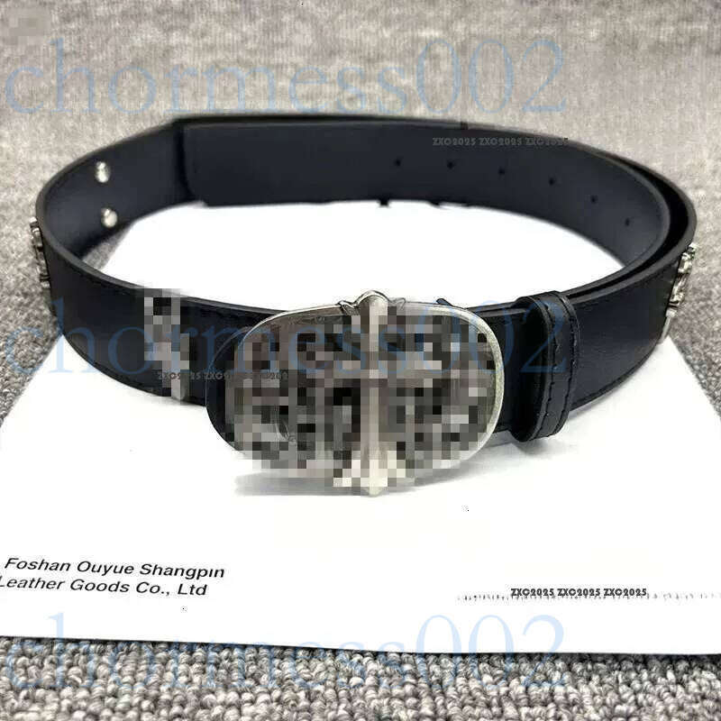 2025 new designer men and women belt street cowboy motorcycle trend style fashion ch party hip hop rock ly lies 0c9''chrome''cro