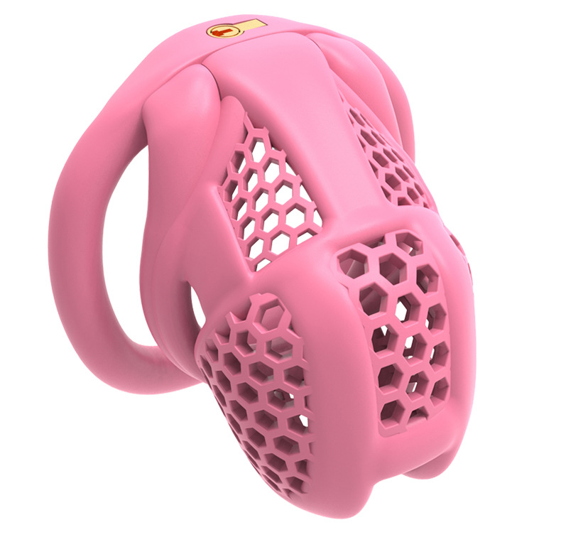 Sex toys for mens 25 new embedded small lock cylinder honeycomb chastity lock male chastity bird cage alternative ring adult sex toys sex dolls f-image-1056103910