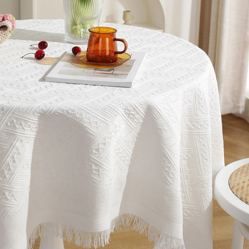 Tablecloth Japanese style high-grade tablecloth coffee table cloth round table square table photo background cloth dessert table 4WUQ01-image-1056252705
