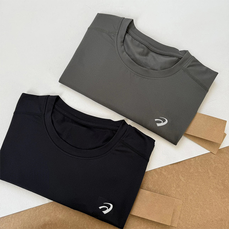 Men's T-Shirts Designer Honeycomb Matrix Technology Elastic Quick drying Mesh Cool Sports Fitness Short sleeved T-shirt