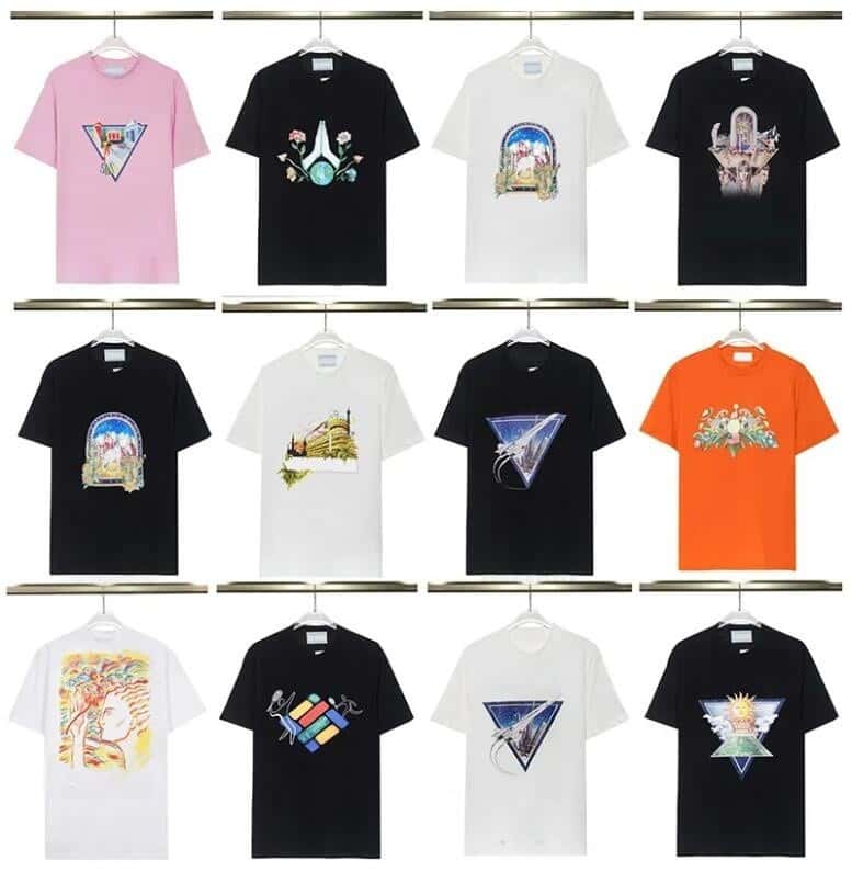 Hommes Chemises Designer Vêtements d'été Dream Gates Graffiti Graphic Tee Unisexe Col rond Lâche Coupe ample Street Wear Tshirt Coton épais Court