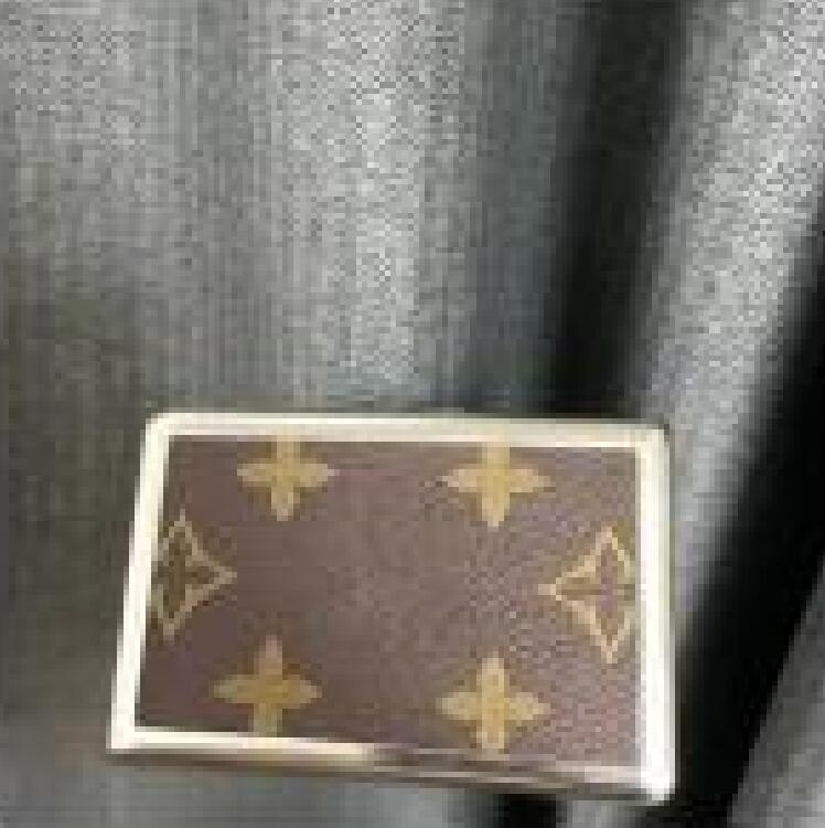 metal vintage leather brown Old flower letter printed case designer cigarette box fashion ultra-thin moisture-proof high-end portable flip-image-1079979330