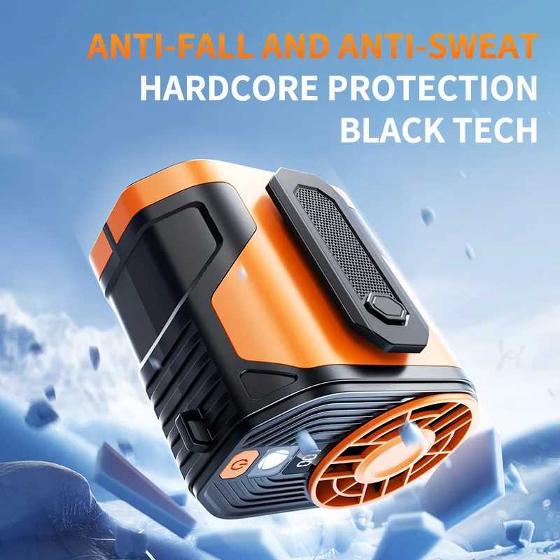 Wearable Waist-hanging Fan Portable Waist-clip Outdoor Construction Site Night Light Fan to Cool Down USB Mini Neck-hanging Fan R250506-image-1056373511