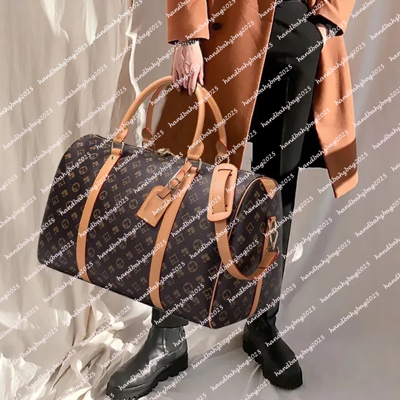 Sac de materaises de concepteur Classic Travel Sac à bagages en cuir grande capacité sac à main 55 cm en cuir designers masculins