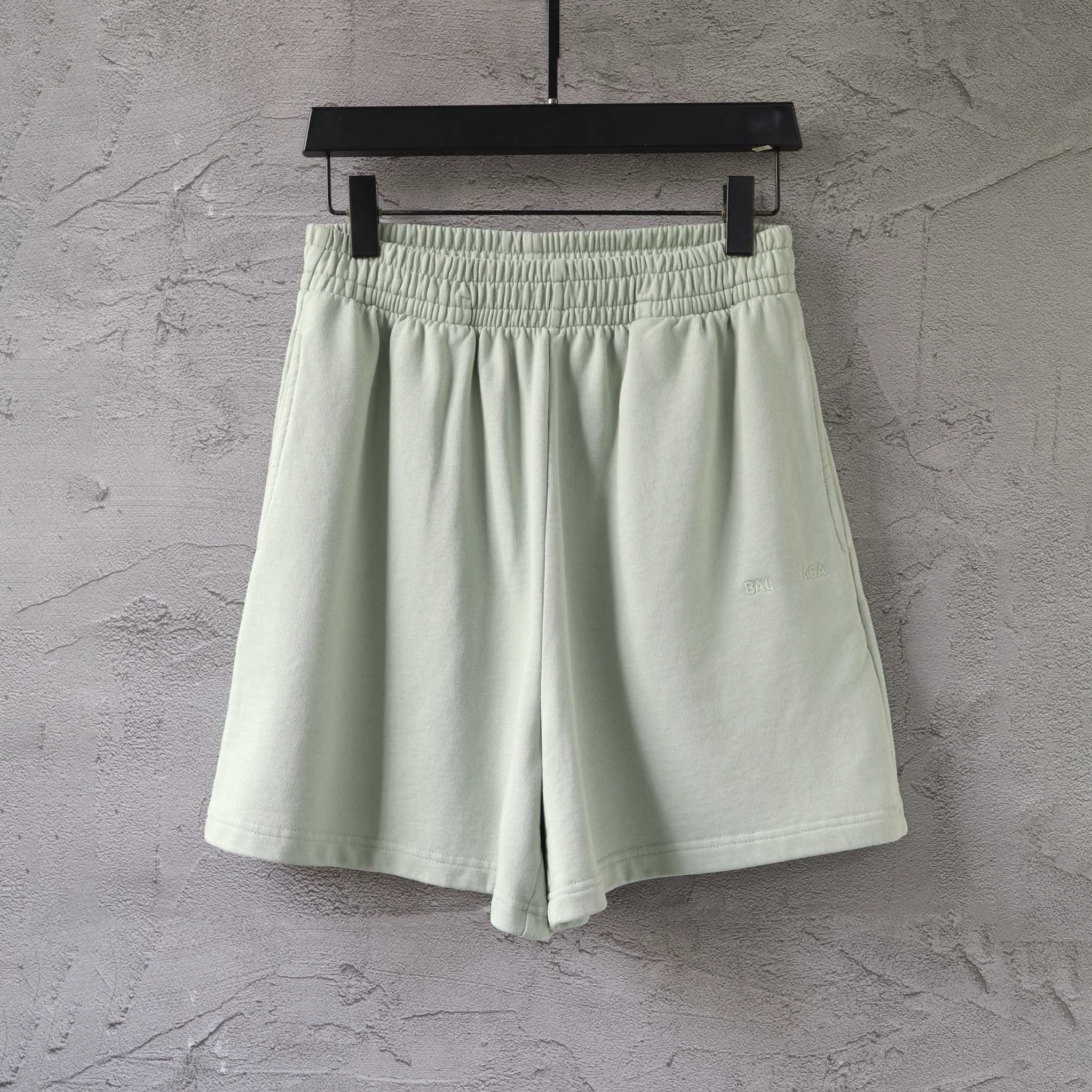 Shorts de taille plus masculine de style polaire avec plage hors de la rue Coton pur 2k9