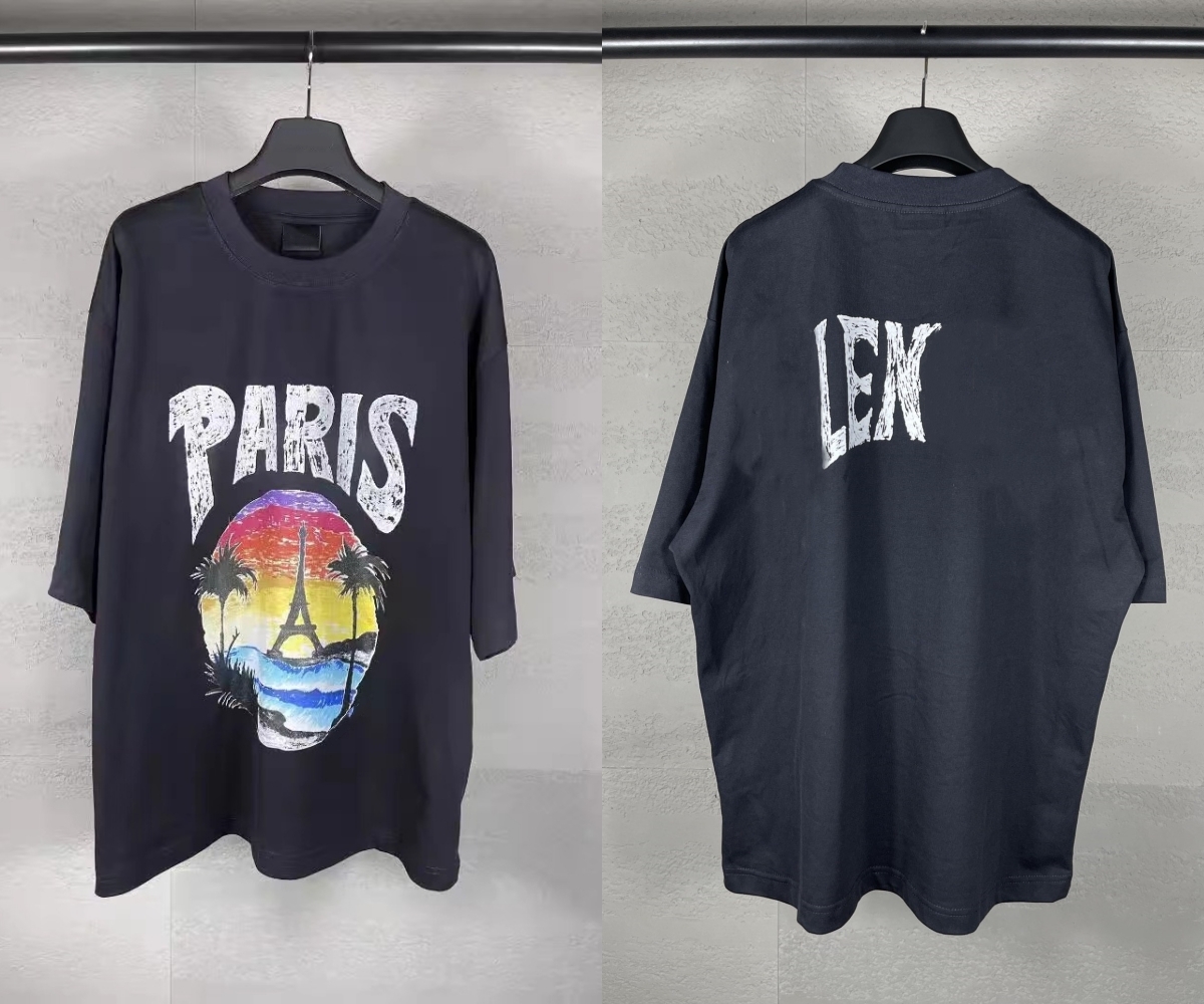 oversized t shirt designer t shirt shirts unisex 100% cotton 300g printed short sleeved hip-hop high street shirts Wholesale price-image-934395422