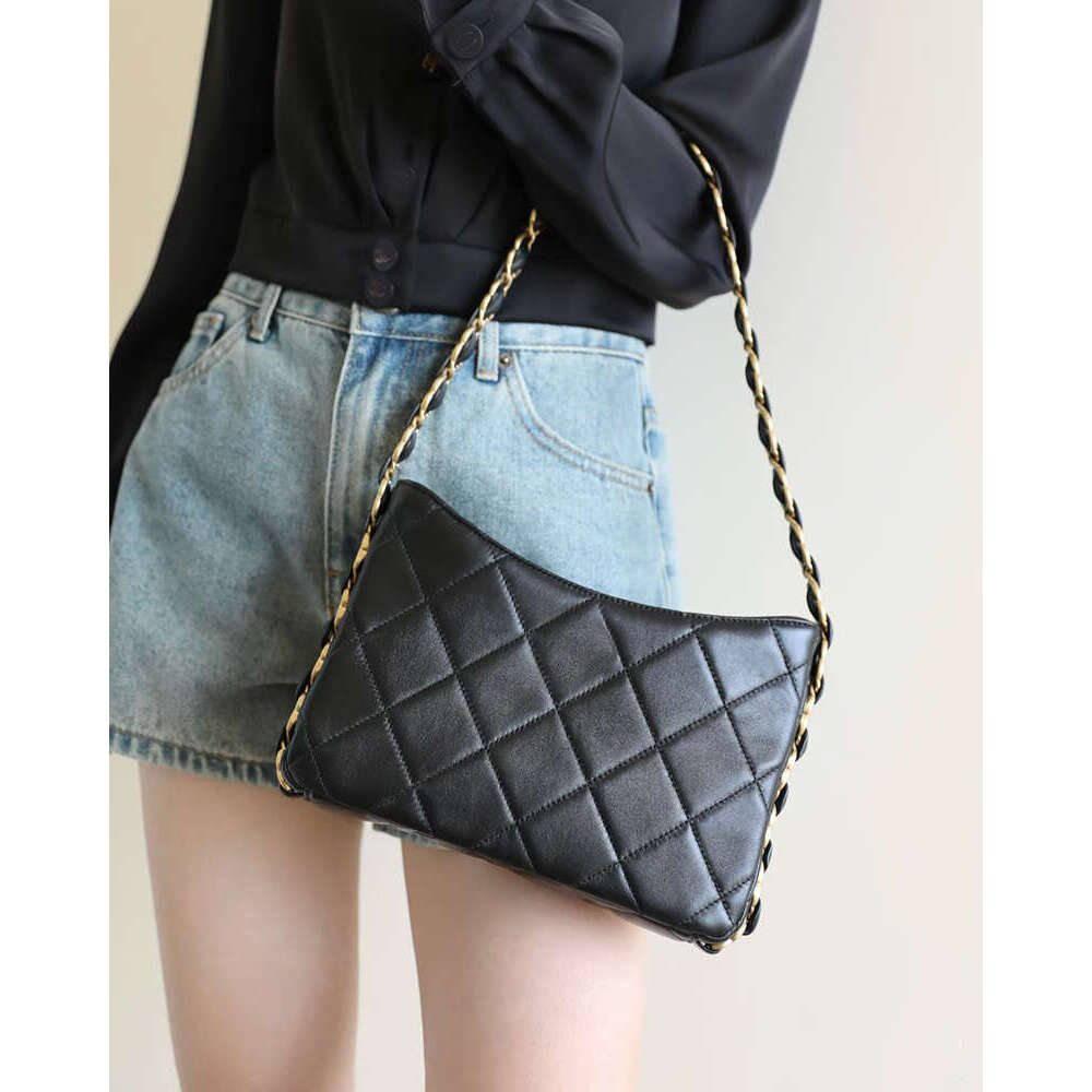 Black Hobo Shoulder Bags Totes Sheepskin 22K Fashion Designer Handbags Pink White Green Soft Leather Tote Classic Ladies Small Purses