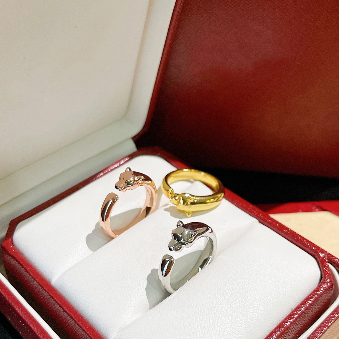 Ring designer ring luxury rings for women jewelry Alphabet diamond design fashion christmas gift jewelry Temperament Versatile rings 3 styles ver-image-932115386