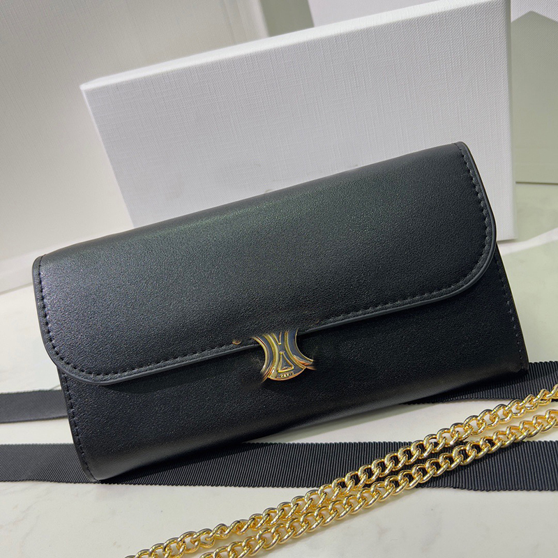 2026 Fashion luxury designer wallets long Leather Cowhide crocodile pattern wallet Credit Card Holder purse bags removable Golden Chain women of Zip