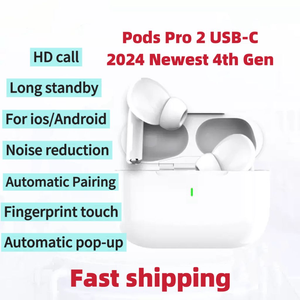 2024 Wireless Bluetooth Earbuds with ANC - USB-C Charging, Hi-Fi Sound, Handsfree Calling, Perfect for iPhone & Android-image-765876790