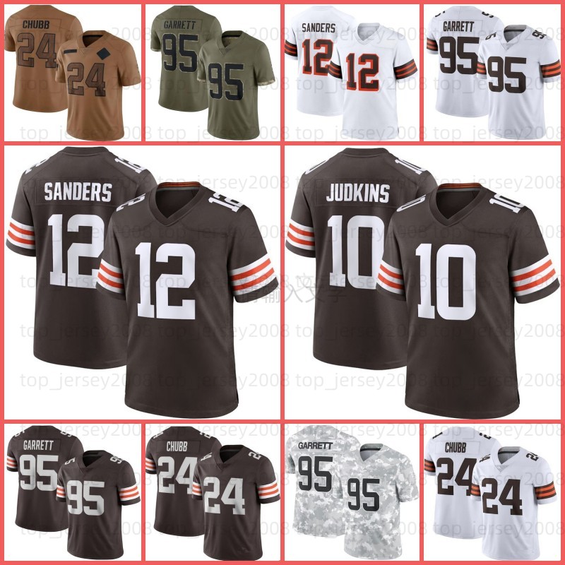 Quinshon Judkins Shedeur Sanders Joe Flacco Football Jersey Nick Chubb Myles Garrett Owusu-Koramoah Denzel Ward Elijah Moore Dorian Mason Graham-image-987737915