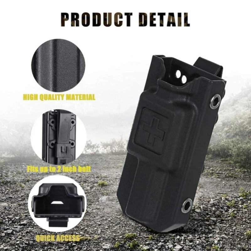 Tactical EDC Tourniquet Holder Case Storage Box Quick Pull For IFAK MOLLE Combat First Aid-image-1056634415