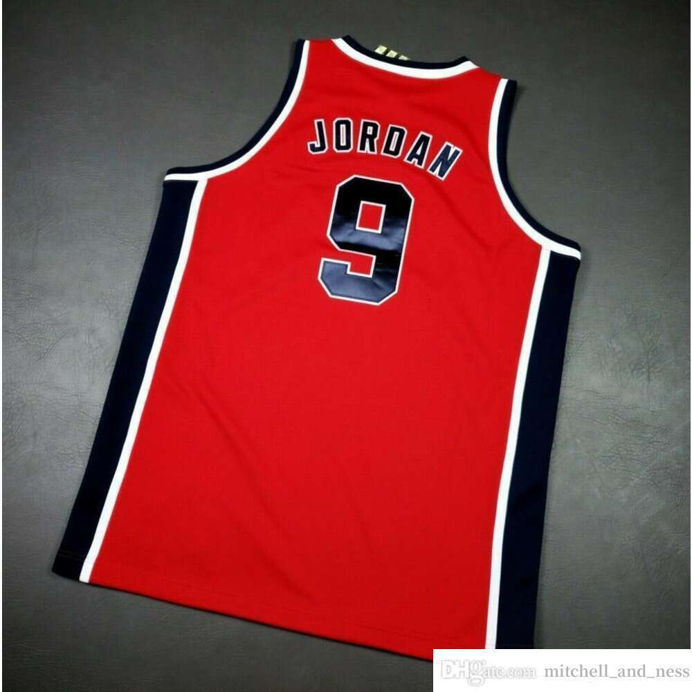 Custom Basketball Jersey Men Youth women Vintage retro 9 Michael 1984 USA High School Size S-5XL Custom any name or number