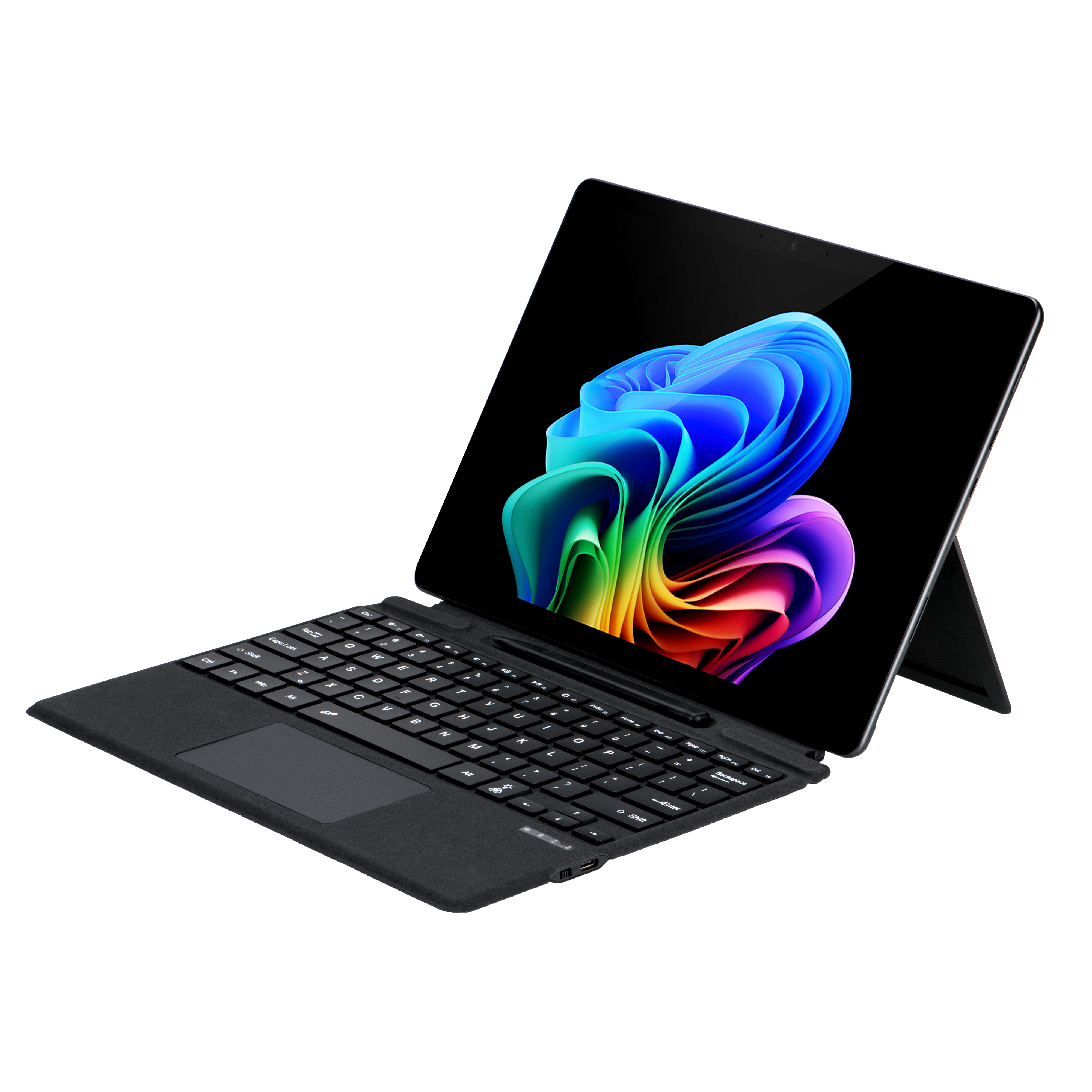 Wireless keyboard magnetic touch version with pen slot style is suitable for Microsoft Surface PRO8 and proX support to play games-image-776549174