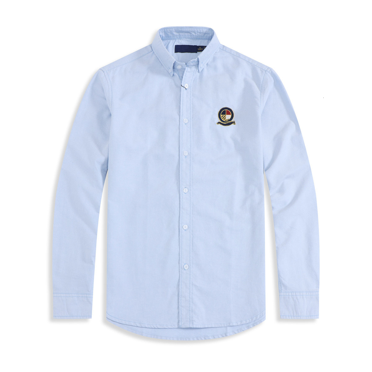 Men Designer Shirts Long-Sleeved Classic Small Horse Design Fashionable Embroidered Badge Patterns Business Casual Style Plus Size Options Plaid Shi