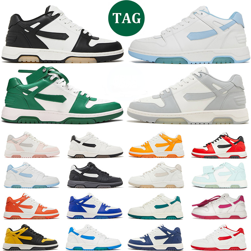 shipping free designer shoes Out of Office off whitesneaker mens skate sneakers women Personality trainers Black Lemon Yellow Grey White table tenni