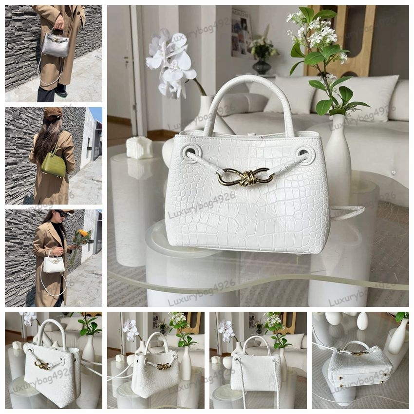 Designer High Quality Totes Crocodile Print Cowhide Handbag Large Capacity Retro Light Luxury Crossbody Bag Fashion Versatile Single-shoulder Bag Fo