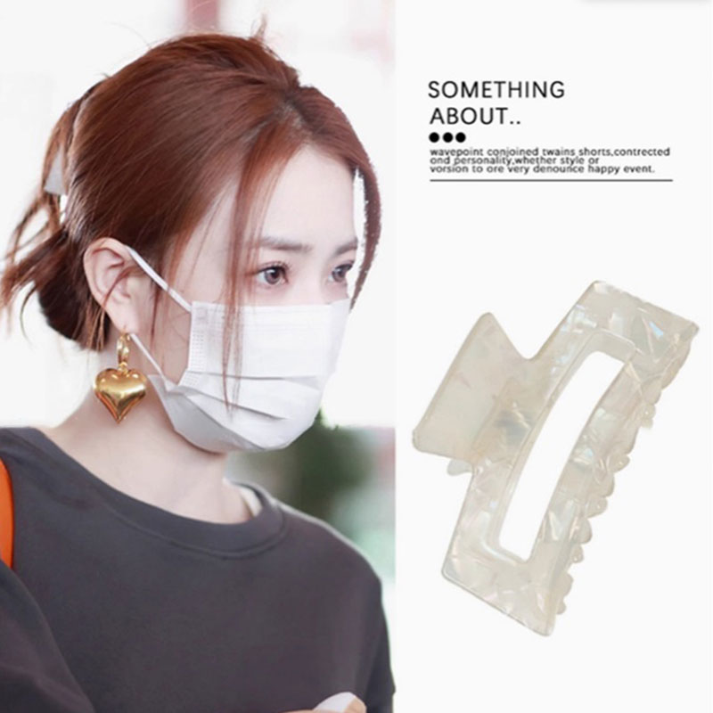 lulu with shark clip hair card lulu acetic acid plate hair grab clip queen-size clip headdress back of the head hair accessories temperament ZJ06