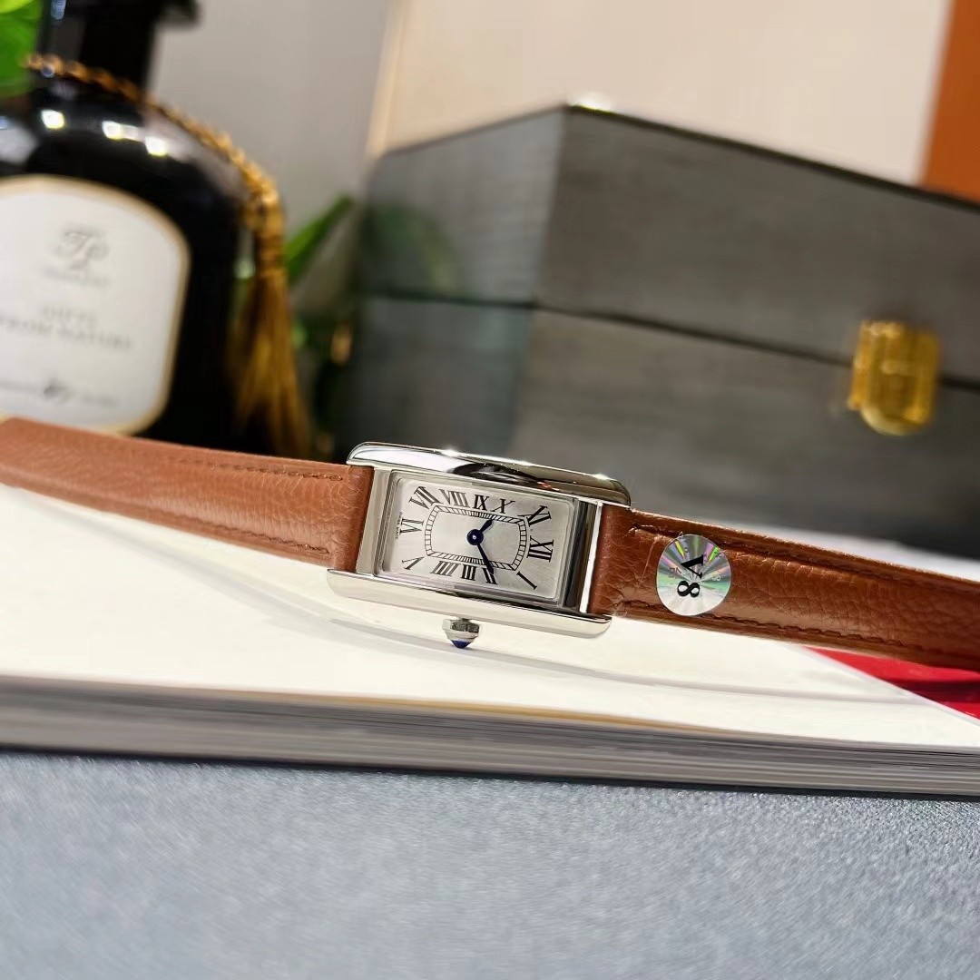 U1 Top-grade AAA Tank Women Americaine Panthere Ultra Thin Luxury Quartz Watch Small Dial Designer Leather Strap Gift Montres De Luxe Guarda Luxusuh
