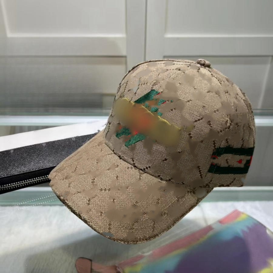 Designer hat Baseball cap Fashion brand Red and green canvas alphabet sunhat for men and women-image-937676841